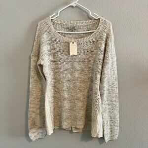Lucky Brand Crochet Sweater - Sz XL (NWT)